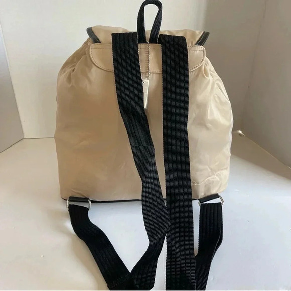 Charter Club Tan Ballistic Nylon with Leather Trim Backpack - Picture 5 of 15